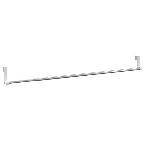 vidaXL Gardinskenor 2 st vit och silver 60-105 cm aluminium