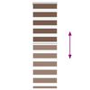 vidaXL Rullgardin zebra brun 50x150 cm tyg bredd 45,9 cm polyester
