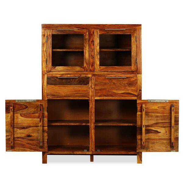 vidaXL Sk&auml;nk i massivt akasietr&auml; 100x35x140 cm