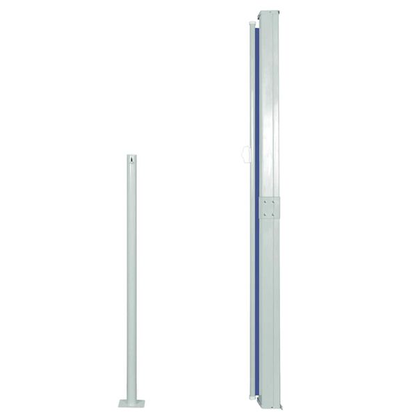 vidaXL Infällbar sidomarkis 170x300 cm blå