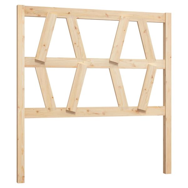 vidaXL Sänggavel 81x4x100 cm massiv furu