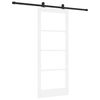 vidaXL Skjutd&ouml;rr ORKDAL 83 x 202 cm Massivt talltr&auml; och glas
