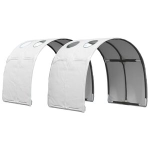 vidaXL S&auml;ngtunnel 2 st Vit Polyester