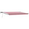vidaXL Manuell utdragbar markis med LED-lampor 5 x 3 m