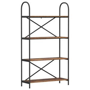 vidaXL Hyllsystem 4 niv&aring;er 80 x 30 x 146 cm Konstruerat tr&auml;