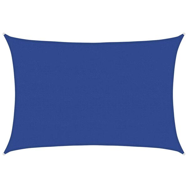 vidaXL Solsegel 160 g/m&sup2; rektangul&auml;r bl&aring; 5x6 m HDPE