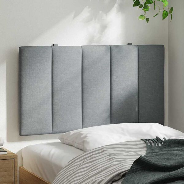 vidaXL Headboard Cushion "Hanko" Light Grey 80 cm Fabric