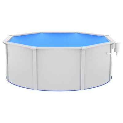 vidaXL Pool med säkerhetsstege 360x120 cm