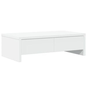 vidaXL Sk&auml;rmst&auml;ll med l&aring;dor vit 50x27x15 cm konstruerat tr&auml;