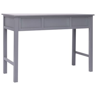 vidaXL Skrivbord grå 110x45x76 cm trä