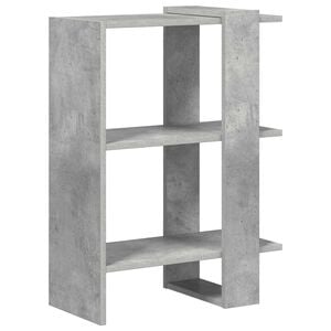 vidaXL Hyllsystem 2 niv&aring;er 52 x 25 x 71,5 cm Konstruerat tr&auml; Betonggr&aring;