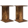 vidaXL V&auml;xtst&auml;ll 2 pcs R&ouml;kt Ek 25 x 25,5 x 40,5 cm Konstruerat tr&auml;