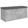 vidaXL F&ouml;rvaringsb&auml;nk betonggr&aring; 102x42x45 cm konstruerat tr&auml;