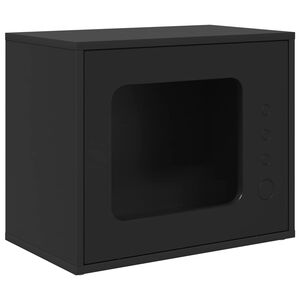 vidaXL Katt hus Svart 51 x 30 x 42,5 cm Konstruerat tr&auml;
