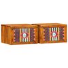 vidaXL Nattduksbord 2 st Brun 35 x 30 x 22 cm