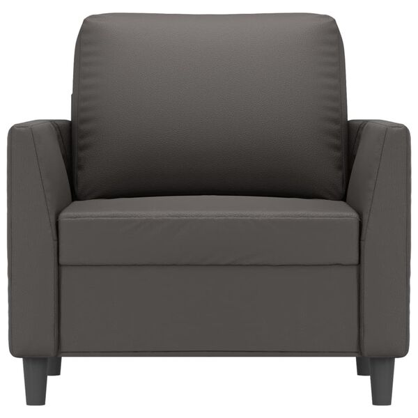 vidaXL F&aring;t&ouml;lj Gr&aring; 60 cm konstl&auml;der