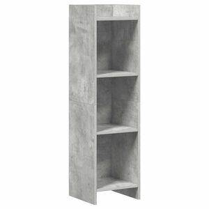 vidaXL Bokhylla Betonggr&aring; 30 x 30 x 111 cm Konstruerat tr&auml;
