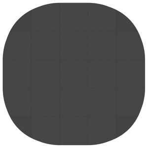 vidaXL Pool grundmatta 25 st &Oslash; 292 cm Rund EVA-skum Svart