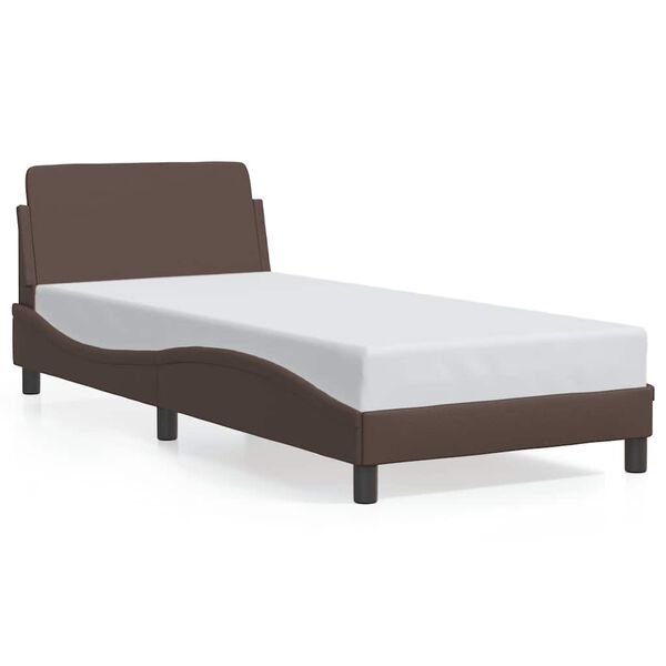 vidaXL Bed Frame "Dover" Brown 80x200 cm Faux Leather