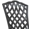 vidaXL Trädgårds Bistro Set 3 pcs Svart Aluminium