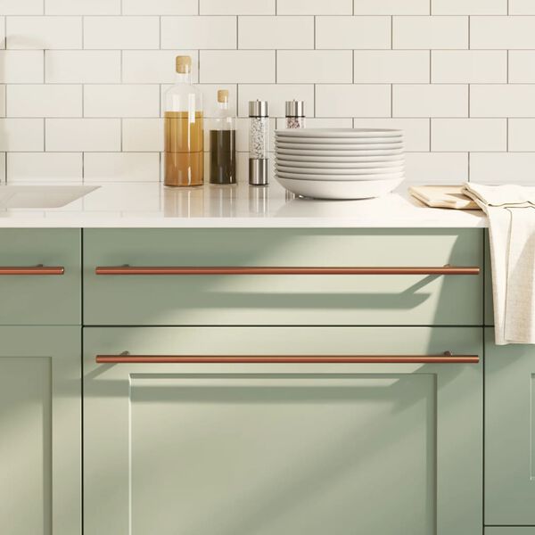 vidaXL Sk&aring;phandtag 20 st brons 480 mm rostfritt st&aring;l