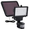vidaXL Soldriven LED-spotlight f&ouml;r tr&auml;dg&aring;rden med sensor svart