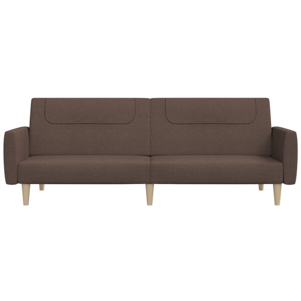 vidaXL B&auml;ddsoffa 2-sits taupe tyg