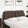 vidaXL Headboard Cushion "Zadar" Brown 120 cm Faux Leather