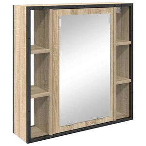 vidaXL Spegelsk&aring;p Sonoma-ek 60 x 16 x 60 cm Konstruerat tr&auml;