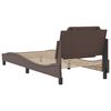 vidaXL Bed Frame without Mattress "Zadar" Brown 90x190 cm Faux Leather