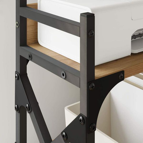 vidaXL Skrivarst&auml;ll Artisan Ek 40 x 20 x 40 cm Konstruerat tr&auml;