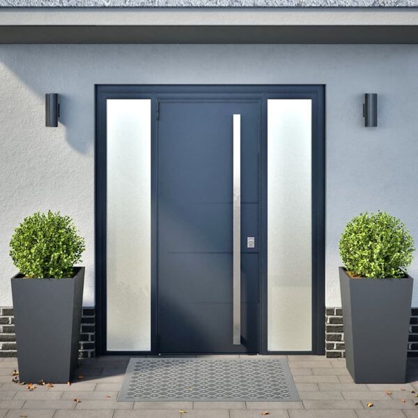 vidaXL Tr&auml;dg&aring;rdskrukor 2 st antracit 45x45x75 cm st&aring;l