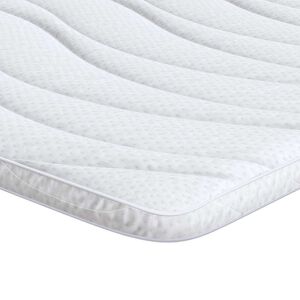 vidaXL Madrasskydd 80 x 200 cm tjock Stickad tyg Vit