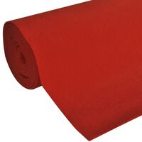vidaXL Röda mattan 1 x 10 m extra tung 400 g/m2