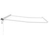 vidaXL Markisram med LED -remsljus Vit 500 × 300 cm Aluminium