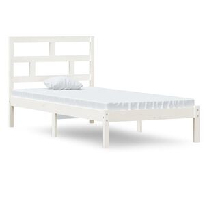 vidaXL S&auml;ngram massiv furu 90x190 cm vit