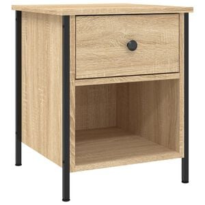vidaXL S&auml;ngbord sonoma-ek 40x42x50 cm konstruerat tr&auml;