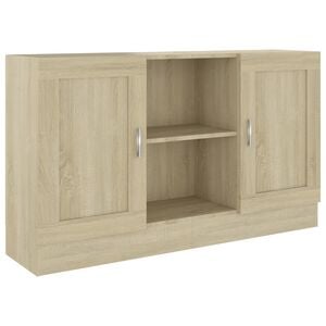 vidaXL Sk&auml;nk sonoma-ek 120x30,5x70 cm konstruerat tr&auml;