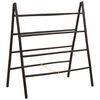 vidaXL Dubbel handduksstege med 4 stegpinnar 90x50x100 cm bambu