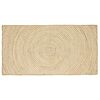 vidaXL Omr&aring;desmatta Vit 100 x 200 cm Jute