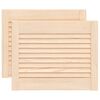 vidaXL Sk&aring;pluckor lamelldesign 2 st 39,5x49,4 cm massiv furu