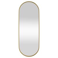 vidaXL Väggmonterad spegel guld 15x40 cm ovan