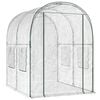 vidaXL V&auml;xthus med ram 160 x 200 x 192,5 cm PVC Transparent
