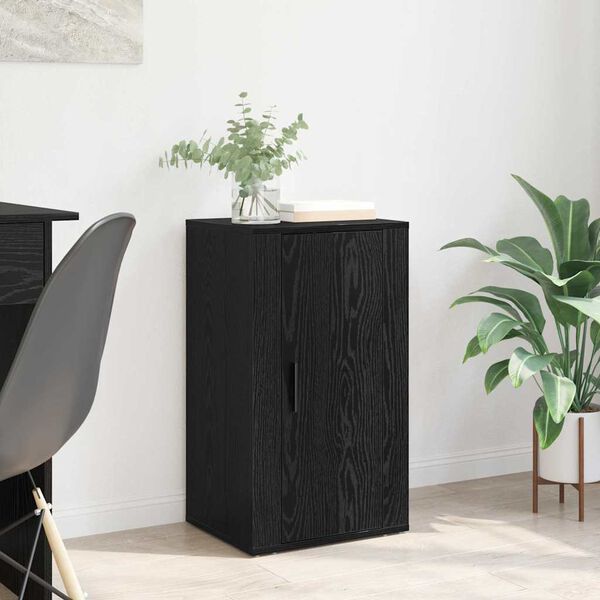 vidaXL Sideboard Svart Ek 40 x 33 x 70 cm Konstruerat tr&auml;