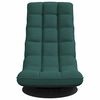 vidaXL Snurrbar golvstol mörkgrön 70x51x79 cm tyg
