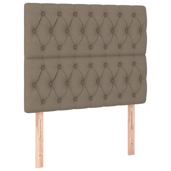 vidaXL S&auml;nggavel taupe 90x7x118/128 cm tyg