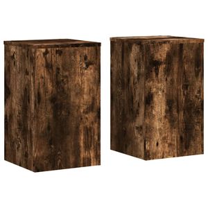 vidaXL V&auml;xtst&auml;ll 2 st r&ouml;kf&auml;rgad ek 30x30x50 cm konstruerat tr&auml;