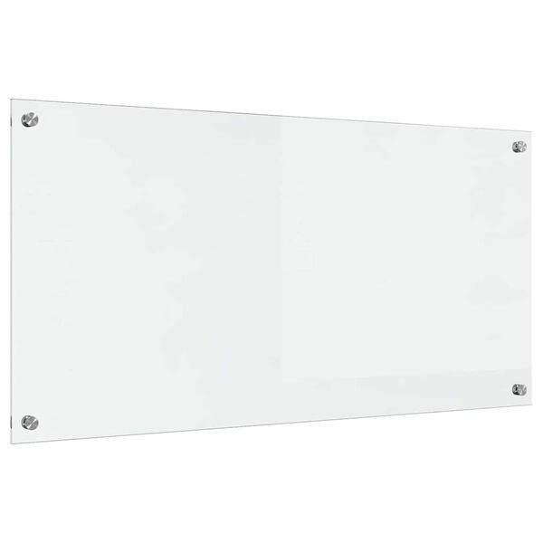 vidaXL K&ouml;kspl&aring;nbak Transparent 100 x 50 cm h&auml;rdat glas