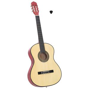 vidaXL Gitarr f&ouml;r nyb&ouml;rjare klassisk 4/4 39" amerikansk lind