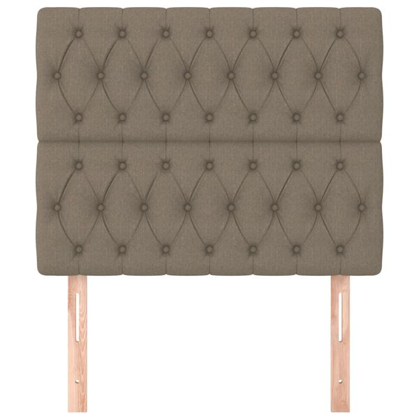 vidaXL S&auml;nggavel taupe 90x7x118/128 cm tyg